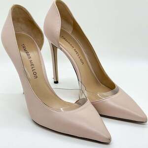Tamara Mellon Siren Nude D'Orsay Patent Leather Pumps
